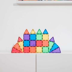 Connetix Tiles 24 Pezzi - Tessere Magnetiche - Confezione Mini - Arcobaleno