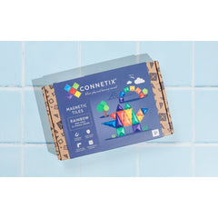 Connetix Tiles 24 Pezzi - Tessere Magnetiche - Confezione Mini - Arcobaleno