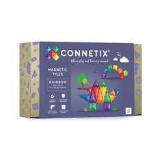 Connetix Tiles 24 Pezzi - Tessere Magnetiche - Confezione Mini - Arcobaleno