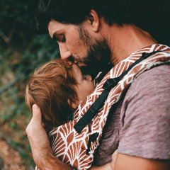 Marsupio Ergonomico Regolabile Neko Switch Baby Size Kidonya Mocha in lino  