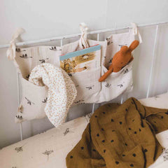 Mathilde Organizer per lettino - Stampa Oche Rose in April  