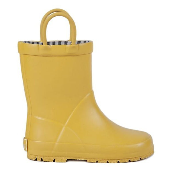 Stivali da Pioggia in Gomma - Foderati in Cotone - Giallo Opaco Mr.Tiggle  
