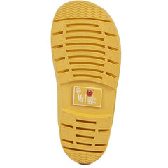 Stivali da Pioggia in Gomma - Foderati in Cotone - Giallo Opaco Mr.Tiggle  