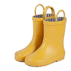 Stivali da Pioggia in Gomma - Foderati in Cotone - Giallo Opaco Mr.Tiggle  