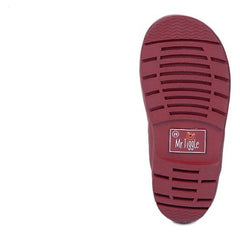 Stivali da Pioggia in Gomma - Foderati in Cotone - Rosso Opaco Mr.Tiggle  