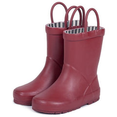 Stivali da Pioggia in Gomma - Foderati in Cotone - Rosso Opaco Mr.Tiggle  