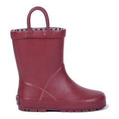 Stivali da Pioggia in Gomma - Foderati in Cotone - Rosso Opaco Mr.Tiggle  