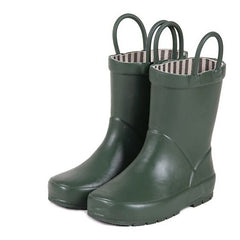 Stivali da Pioggia in Gomma - Foderati in Cotone - Verde Opaco Mr.Tiggle  