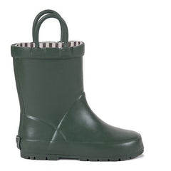 Stivali da Pioggia in Gomma - Foderati in Cotone - Verde Opaco Mr.Tiggle  