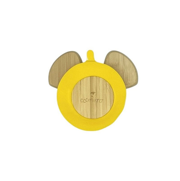 Piatto con cucchiaio in Bambù Mirko il Topo Ecomikro  