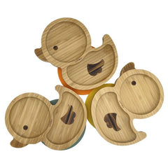 Piatto con cucchiaio in Bambù Papera Ecomikro  