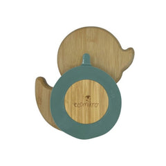 Piatto con cucchiaio in Bambù Papera Ecomikro  