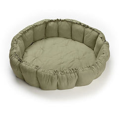 Sacco Portagiochi - Tappeto Gioco Imbottito e Baby Nest 3 in 1 in 100% Cotone Bio - Meadow Green  