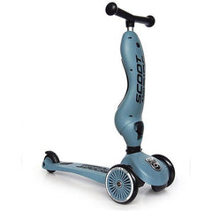 Monopattino e Triciclo 2in1 Highwaykick 1, Blu Acciaio Scoot and Ride  