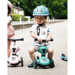 Monopattino e Triciclo 2in1 Highwaykick 1, Verde Foresta Scoot and Ride  