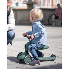 Monopattino e Triciclo 2in1 Highwaykick 1, Verde Foresta Scoot and Ride  