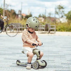 Monopattino e Triciclo 2in1 Highwaykick 1 - Verde Oliva Scoot and Ride