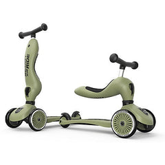 Monopattino e Triciclo 2in1 Highwaykick 1 - Verde Oliva Scoot and Ride