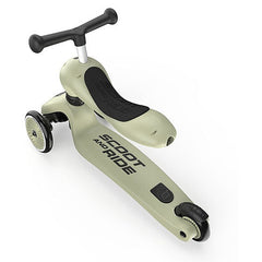 Monopattino e Triciclo 2in1 Highwaykick 1 - Verde Oliva Scoot and Ride