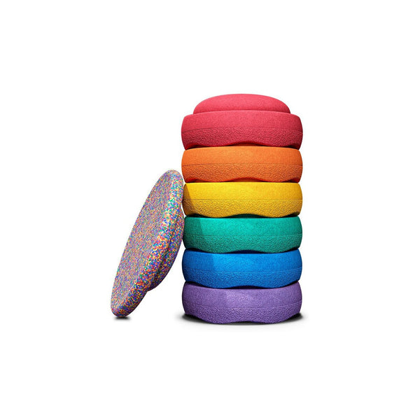 Set 6 Elementi Impilabili + Tavola - Rainbow Set Classic  