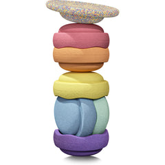 Set 6 Elementi Impilabili + Tavola - Rainbow Set Pastel  