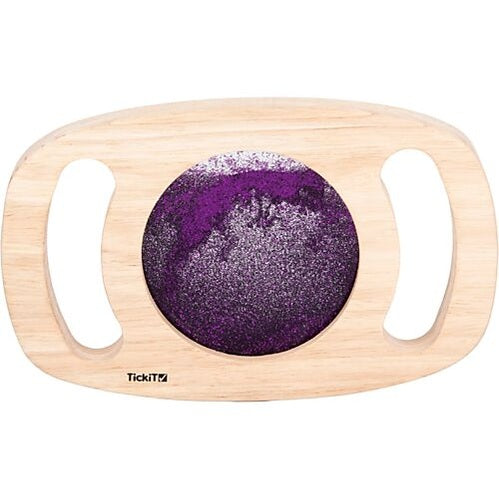 Gioco Sensoriale in Legno - con Pannello Glitterato - Viola TickiT