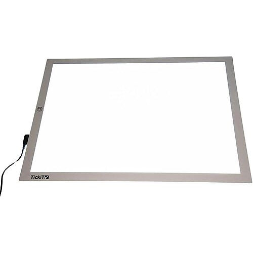Pannello Luminoso - 63,5 x 46 cm - Cavo e Spina Adattatatore di Alimentazione Universale - TickiT  