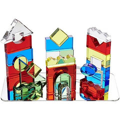 Set Gioco Sensoriale - Colour Crystal Block - 15 Carte di Ispirazione - TickiT  