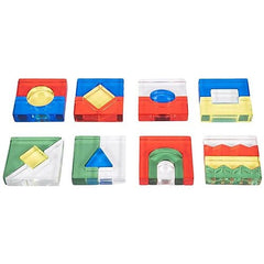 Set Gioco Sensoriale - Colour Crystal Block - 15 Carte di Ispirazione - TickiT  