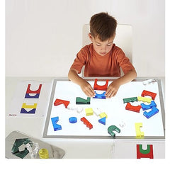 Set Gioco Sensoriale - Colour Crystal Block - 15 Carte di Ispirazione - TickiT  