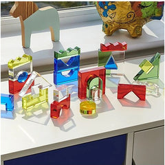 Set Gioco Sensoriale - Colour Crystal Block - 15 Carte di Ispirazione - TickiT  