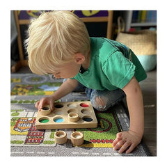 Set Gioco Sensoriale e di Abbinamento - Touch & Match Board - 12 Pedine - TickiT  