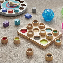 Set Gioco Sensoriale e di Abbinamento - Touch & Match Board - 12 Pedine - TickiT  