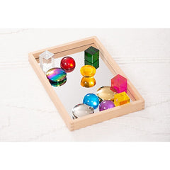 Vassoio a Specchio - per il Gioco ed il Linguaggio - Legno Massello da Foreste Sostenibili - TickiT  