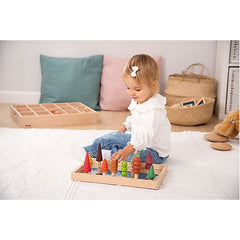 Vassoio a Specchio - per il Gioco ed il Linguaggio - Legno Massello da Foreste Sostenibili - TickiT  