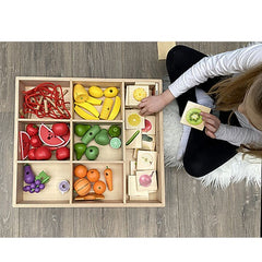 Vassoio di Smistamento - 7 Vani - Legno Massello da Foreste Sostenibili Tickit