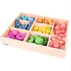 Vassoio di Smistamento - 7 Vani - Legno Massello da Foreste Sostenibili Tickit