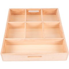 Vassoio di Smistamento - 7 Vani - Legno Massello da Foreste Sostenibili Tickit