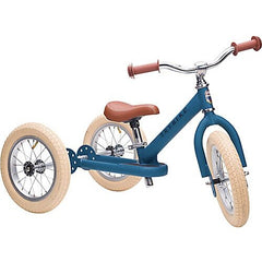 Preordine Bici 2 in 1 Blu Vintage Opaco + Kit Terza Ruota per Convertirla in Triciclo - Trybike