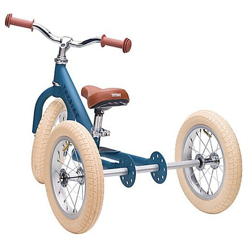 Preordine Bici 2 in 1 Blu Vintage Opaco + Kit Terza Ruota per Convertirla in Triciclo - Trybike