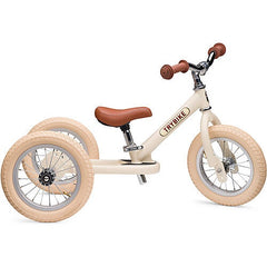 Preordine Bici 2 in 1 Crema Vintage Opaco + Kit Terza Ruota per Convertirla in Triciclo - Trybike