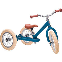 Preordine Balance bike - Bici Senza Pedali Vintage - Blu Opaco - dai 15 mesi! - Trybike