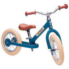Preordine Balance bike - Bici Senza Pedali Vintage - Blu Opaco - dai 15 mesi! - Trybike