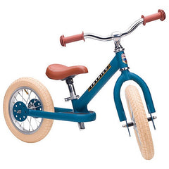 Preordine Balance bike - Bici Senza Pedali Vintage - Blu Opaco - dai 15 mesi! - Trybike