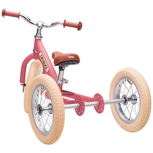 Preordine Balance bike -Bici Senza Pedali Vintage - Rosa Opaco - dai 15 mesi! - Trybike