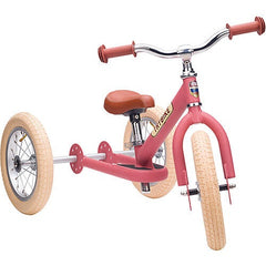 Preordine Balance bike -Bici Senza Pedali Vintage - Rosa Opaco - dai 15 mesi! - Trybike