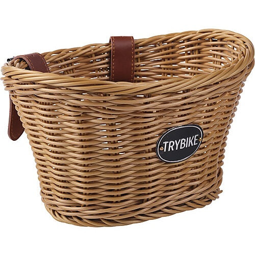 Preordine Cestino Bici 27 x 18 x 17cm - con 2 Cinturini in Finta Pelle - Trybike